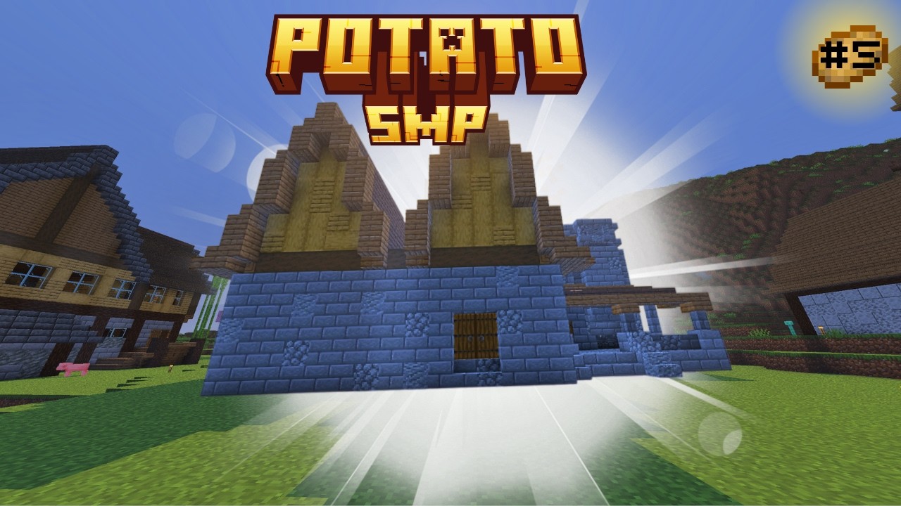 J'ai construit ma forge ! {Potato SMP V1 épisode 5}