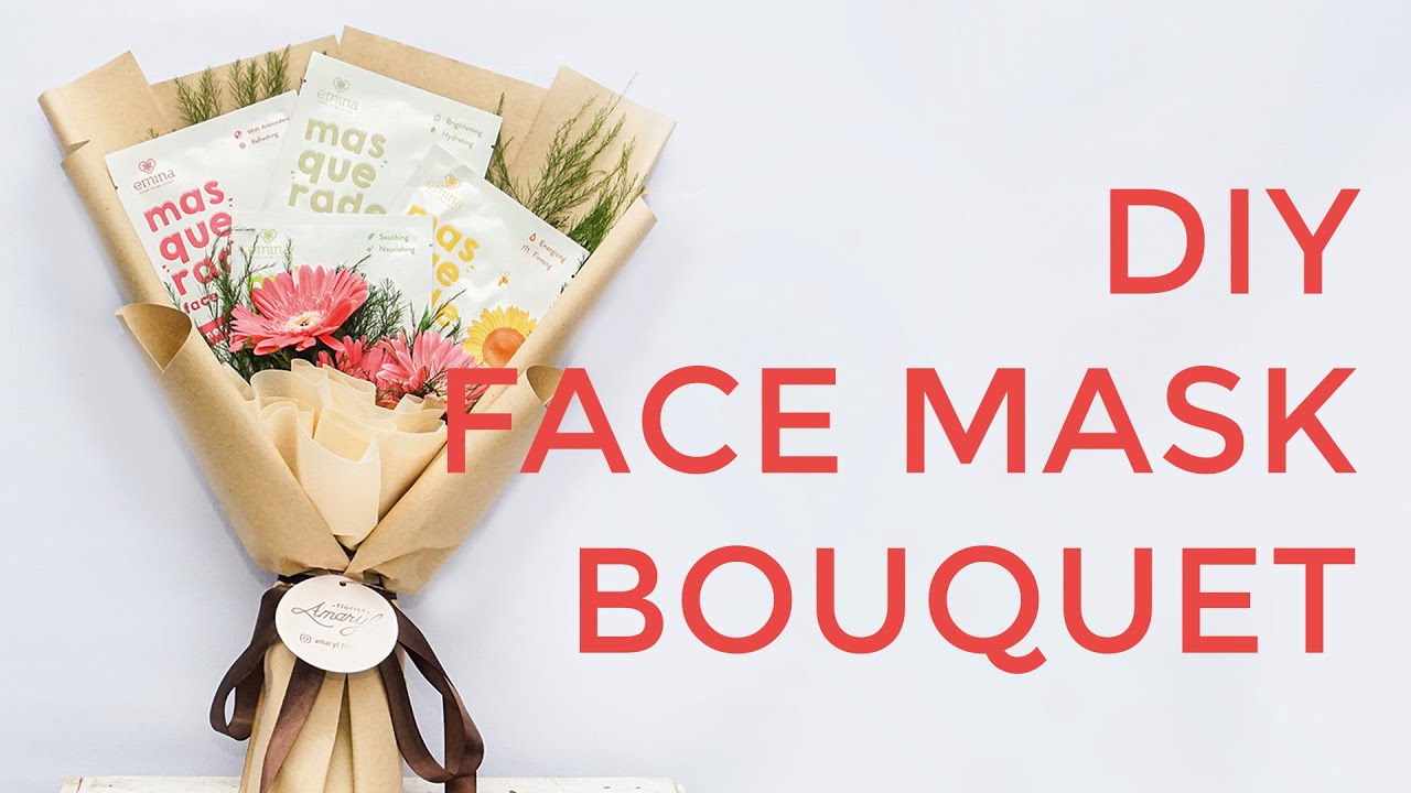 Bikin Buket Masker Gak Ada 15 Menit | DIY Simple Face Mask Arrangement | Amaryl Florist