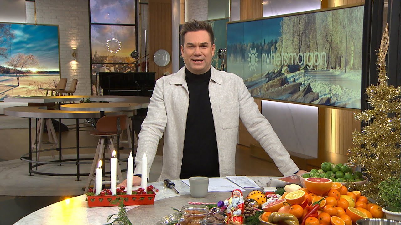 Jessica Frejs plockmat för julbordet - Nyhetsmorgon (TV4)