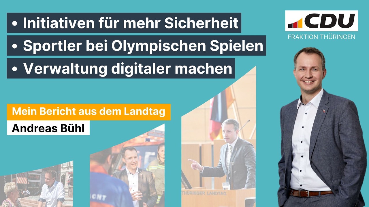 Initiativen für mehr Sicherheit, Sportler bei Olympischen Spielen, Verwaltung digitaler machen