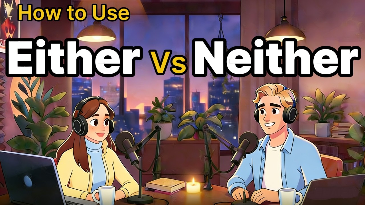 How to Use EITHER and NEITHER in English | Real Life English Conversations | English Podcast