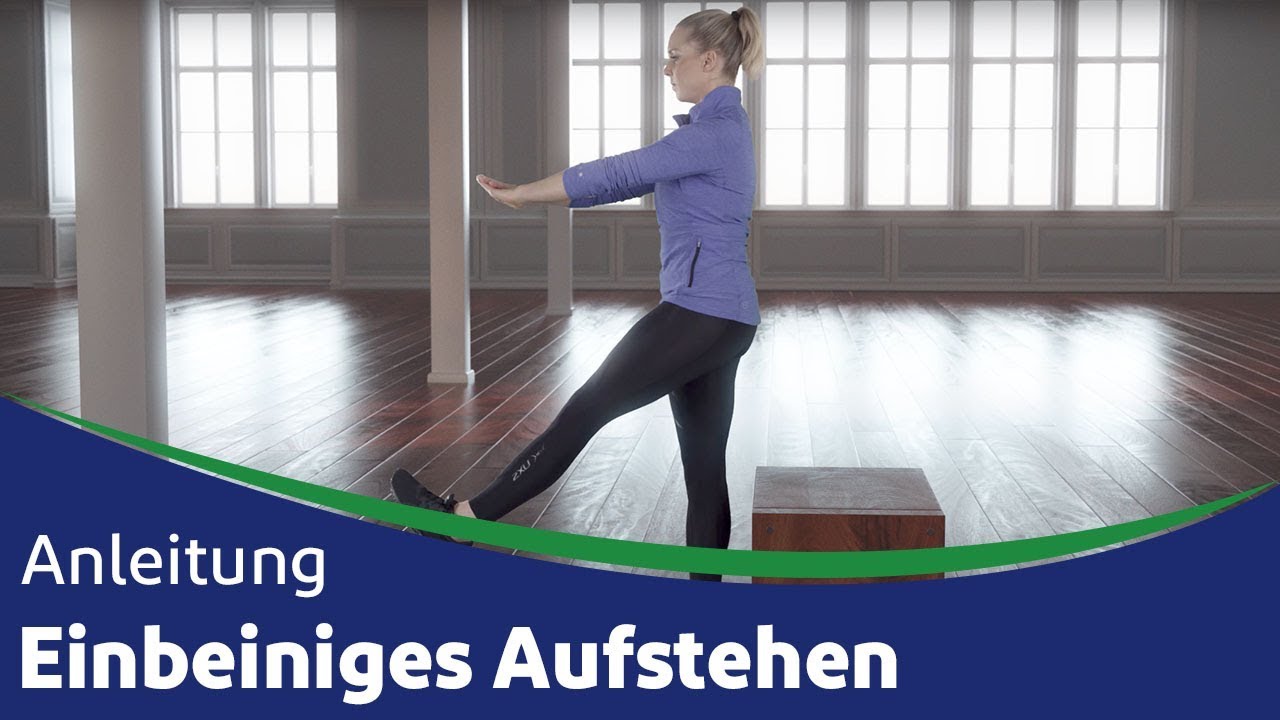 Einbeiniges Aufstehen - Anleitung