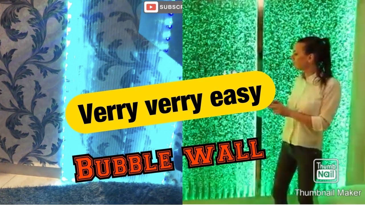 اسهل طريقة لصنع ستائر مائية مضيئةHow to make Bubble Wall very easy Comment rendre Bubble Wall water