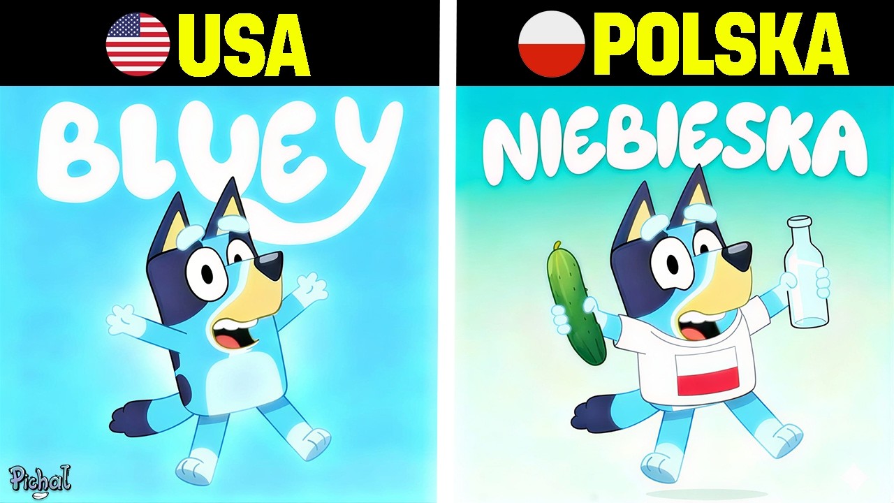 ODCINKI BLUEY które są RÓŻNE w INNYCH KRAJACH
