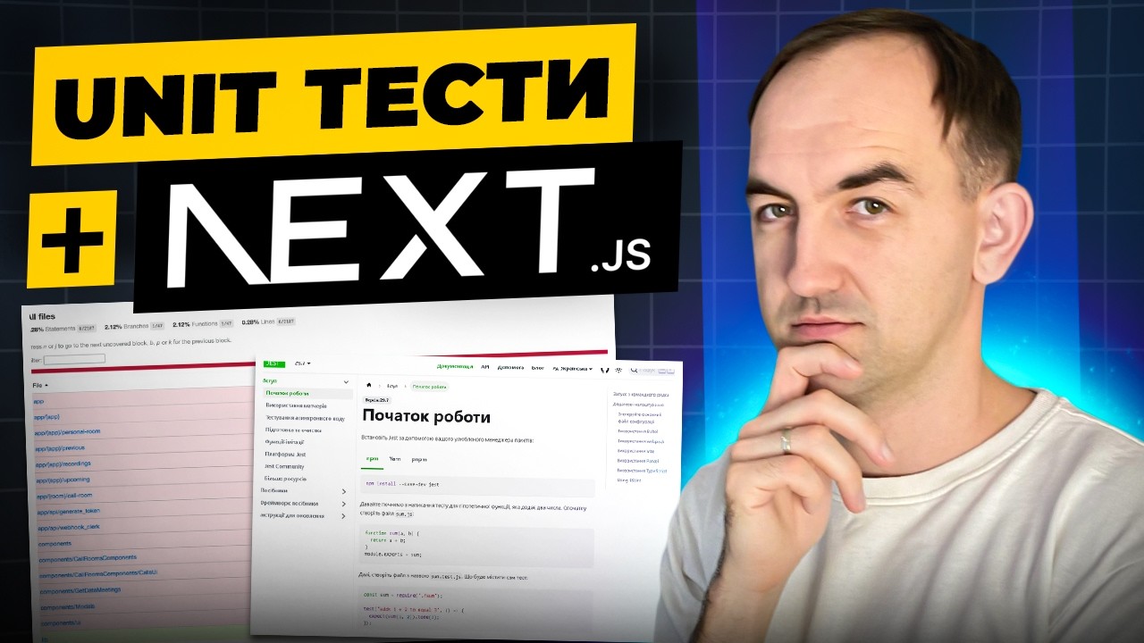 Jest та Next.js: Як налаштувати тестування у вашому проєкті. RTL + Coverage