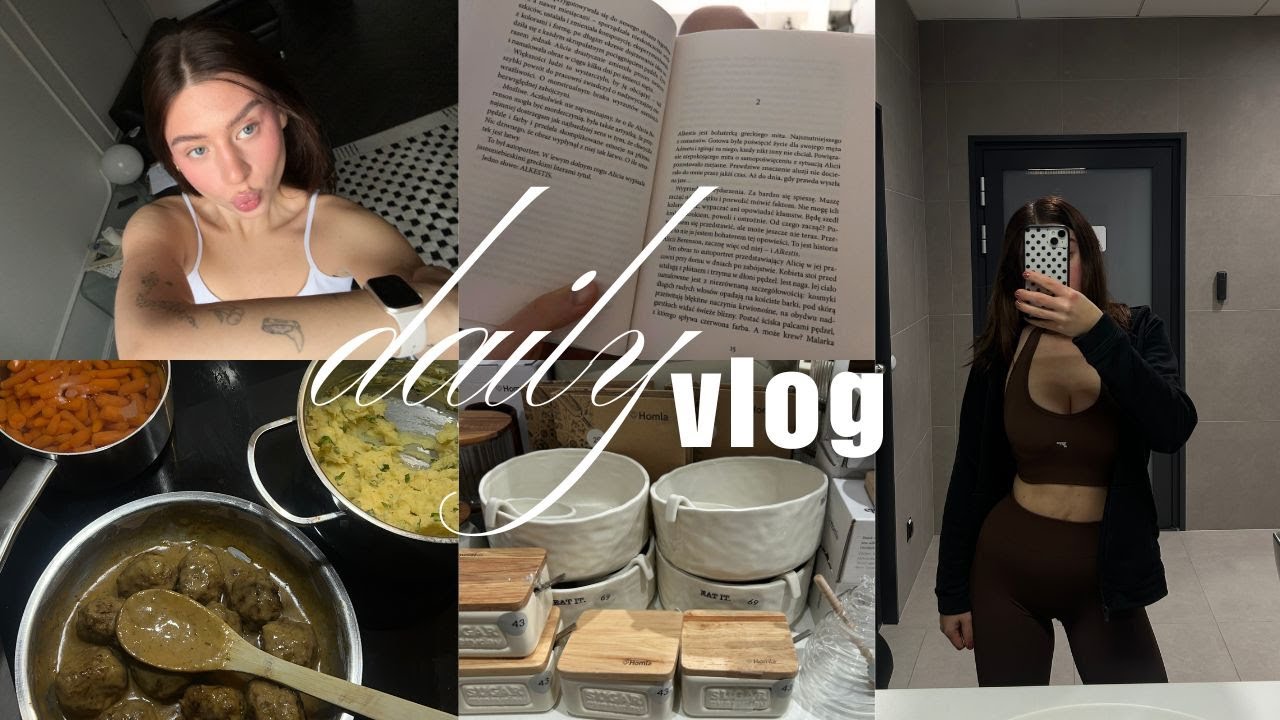 co jem w ciągu dnia | owsianka na słono, hot pilates & reading slump