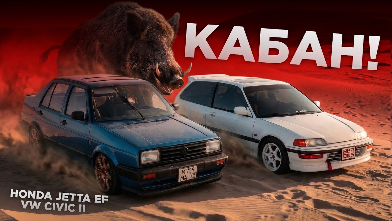 Коса, кабан, два ведра // VW JETTA II & HONDA CIVIC IV