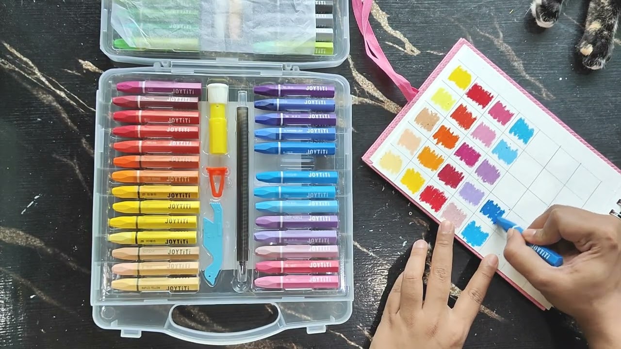 Swatching Joytiti Oil Pastels | Relaxing Colour Test
