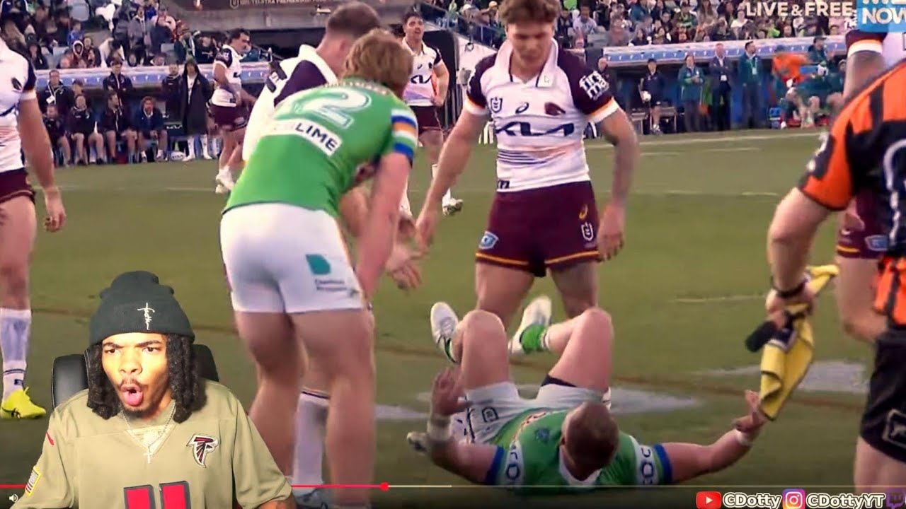 РИС УОЛШ НЕРЕАЛЬНЫЙ!!! Лучшие моменты финала NRL «Рейдерс» против «Бронкос», неделя 1 (реакция)