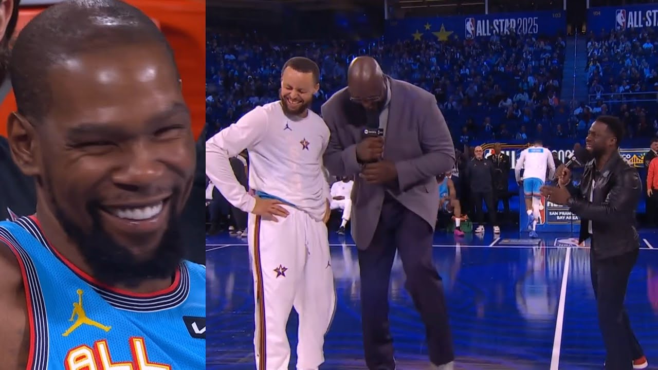 Shaq and Kevin Hart roasting each others outfits 