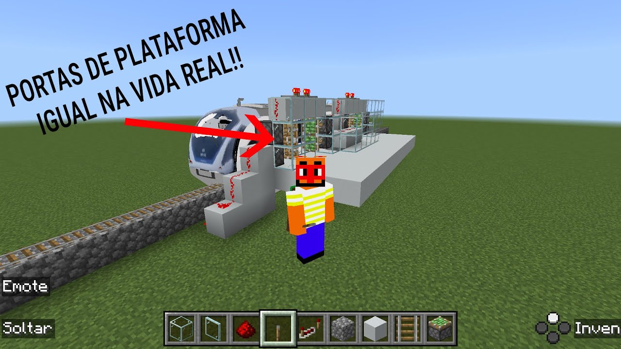 Como fazer Portas de Plataformas no Minecraft igual ao Metrô