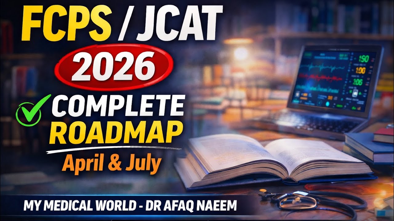 Complete Guideline for FCPS /JCAT APRIL & JULY 2026 by Dr Afaq Naeem