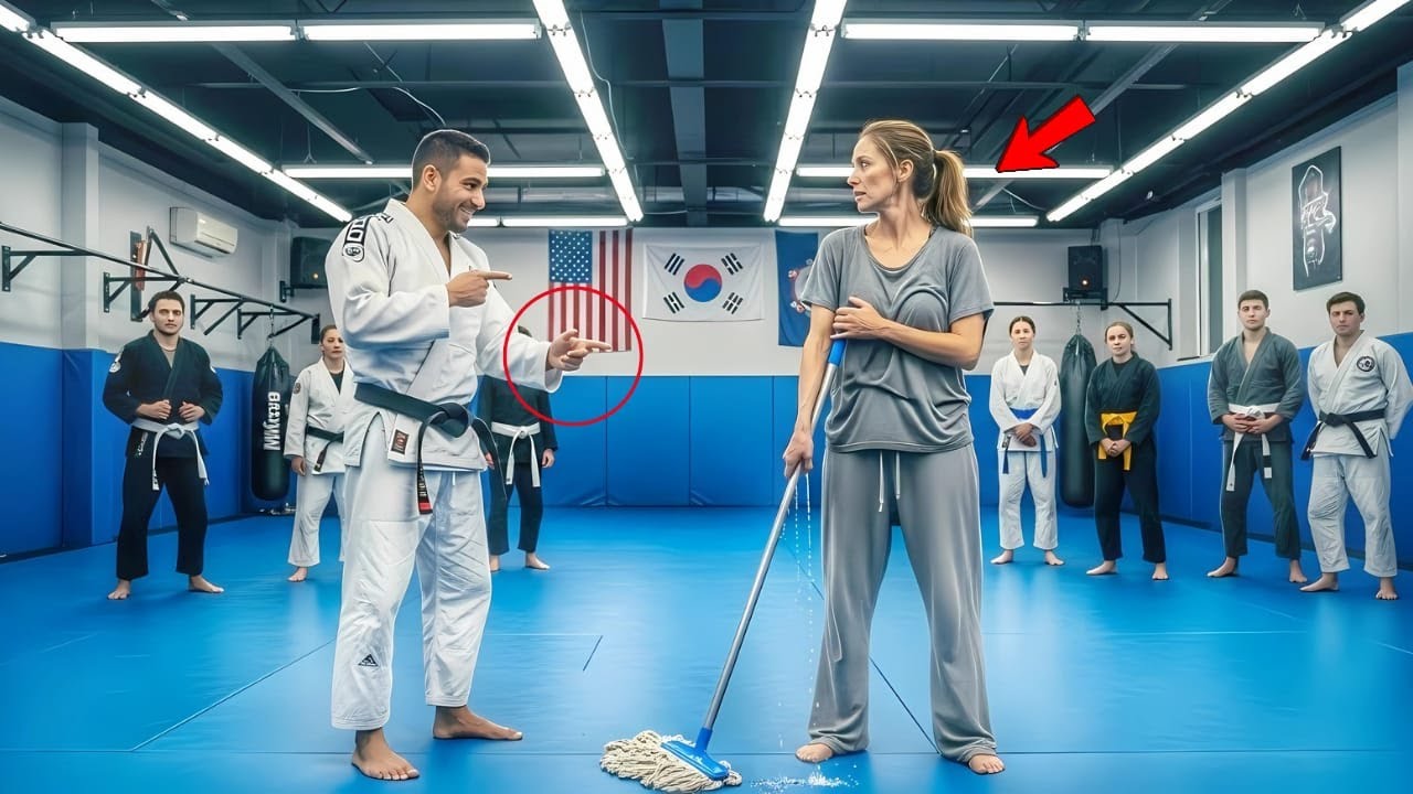 Black Belt Asked a Cleaning Lady to Fight as a Joke — What Happened Next Silenced the Whole Gym