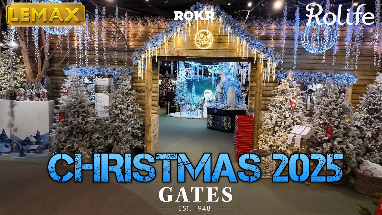 Рождественские впечатления в садовом центре Gates 2025