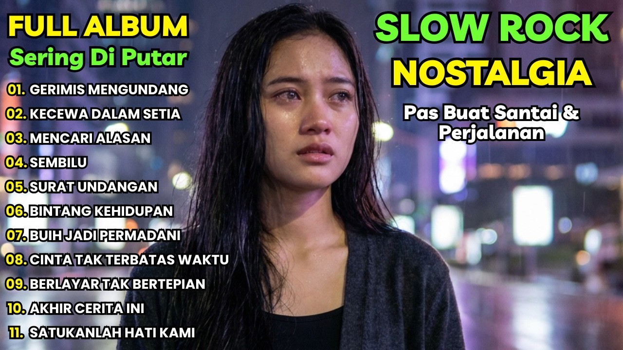 Full Album Lagu Baper & Nostalgia 💕 Slow Rock Enak Didengar Saat Sendiri