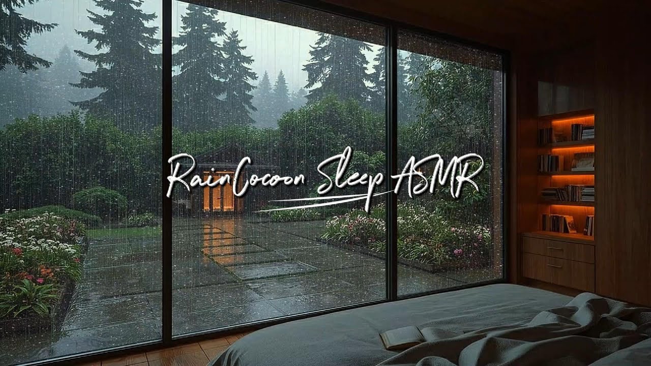 3 Hours Deep Rain Sounds Outside Cozy Bedroom 🌧️ Relax & Sleep | RainCocoon Sleep ASMR