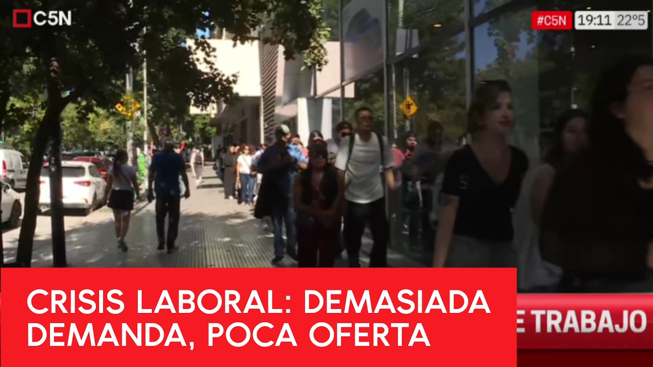 CRISIS LABORAL: 8 MIL INSCRIPTOS para 400 PUESTOS de TRABAJO
