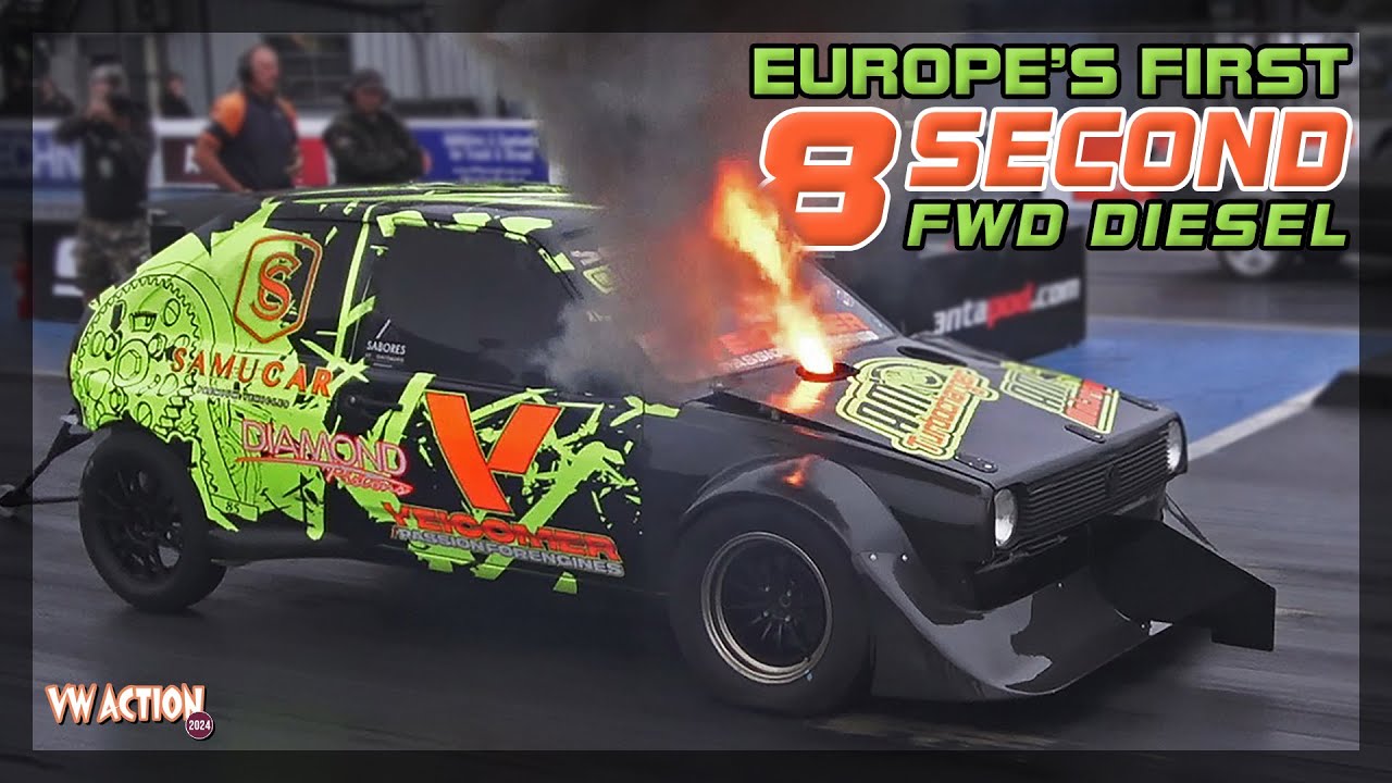 DIESEL TAKEOVER! RWYB DRAG RACING AT VW ACTION 2024 - SANTA POD RACEWAY