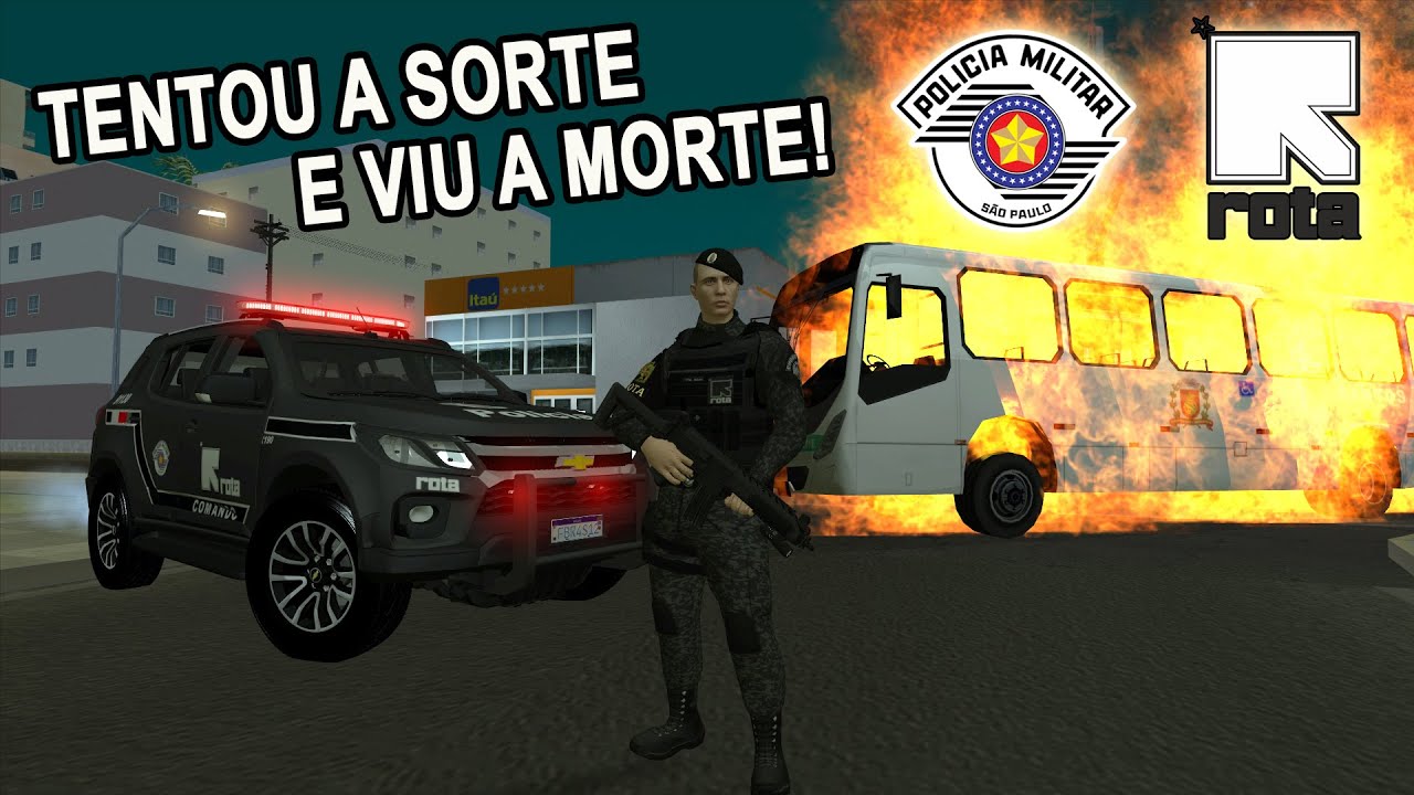 GTA SA - PMESP - Tentativa de roubo a banco
