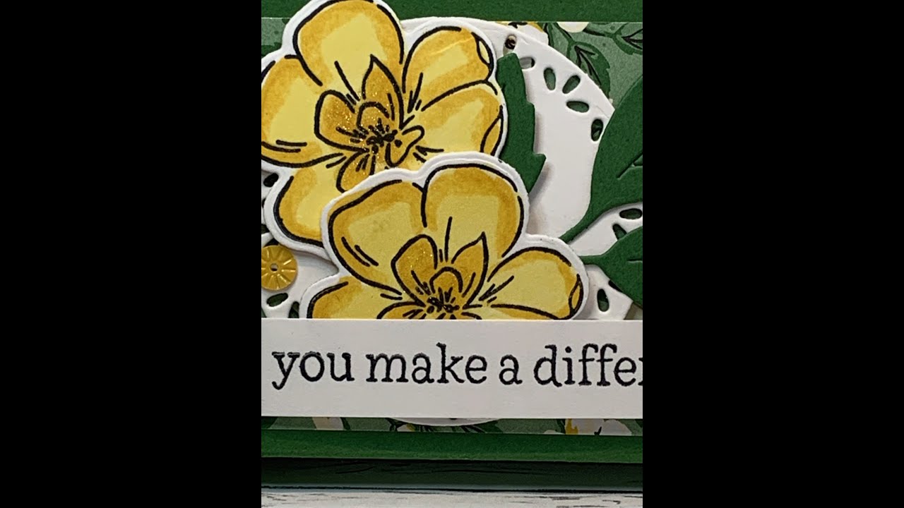 Stampin'Up! Thankful Garden Bundle I Desk post it note holder