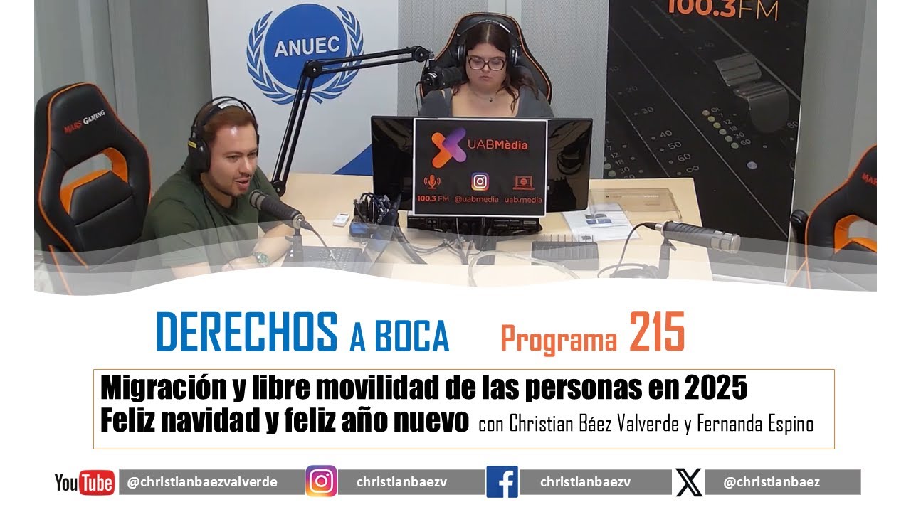 Migración y libre movilidad de las personas. Despedida de 2025