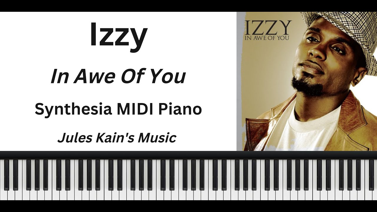 Amazing Jazz Gospel MIDI Piano Transcription - In Awe Of You - Izzy - Synthesia + Sheet Music