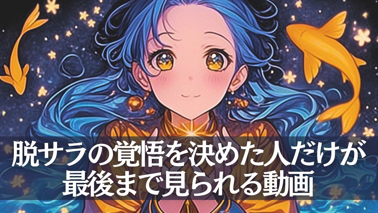 「脱サラの覚悟を決めた人だけが、この動画を最後まで見られます」個人鑑定級♡占い