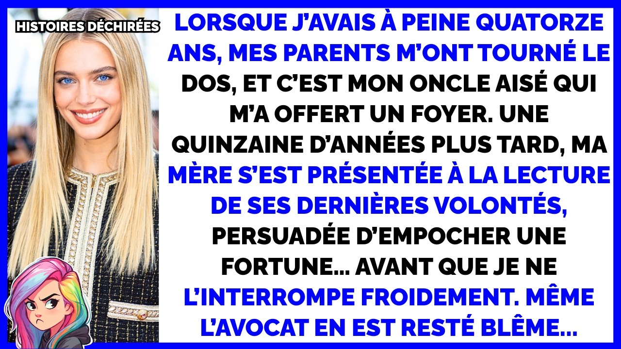 Renié à 14 ans, élevé par mon oncle riche… 15 ans plus tard, ma mère blêmit en découvrant le...