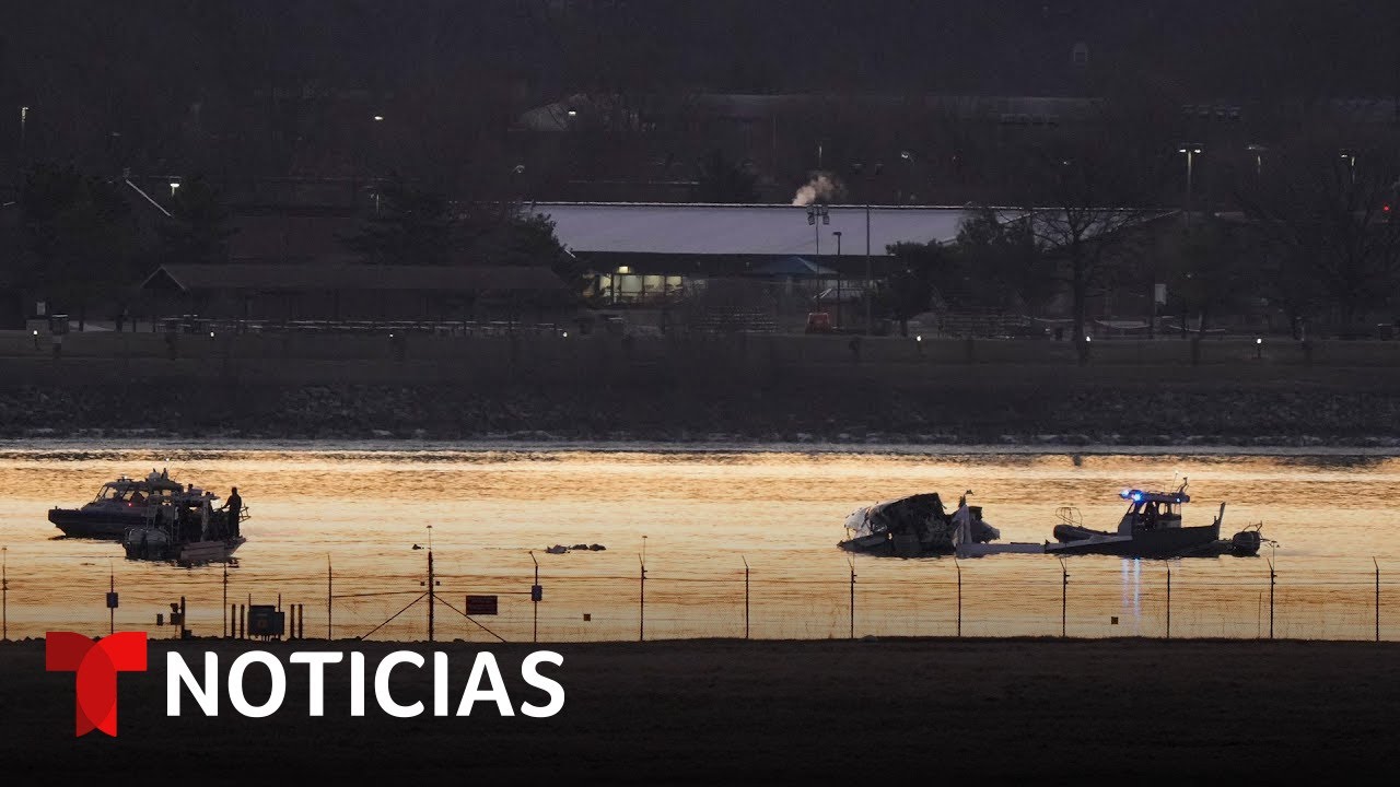 Tragedia aérea en Washington D.C.: no esperan hallar sobrevivientes en el río Potomac