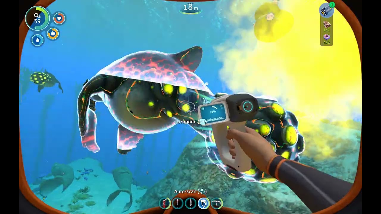 Learning languages with games SUBNAUTICA on Android/iOS Pt#3 (English/French)
