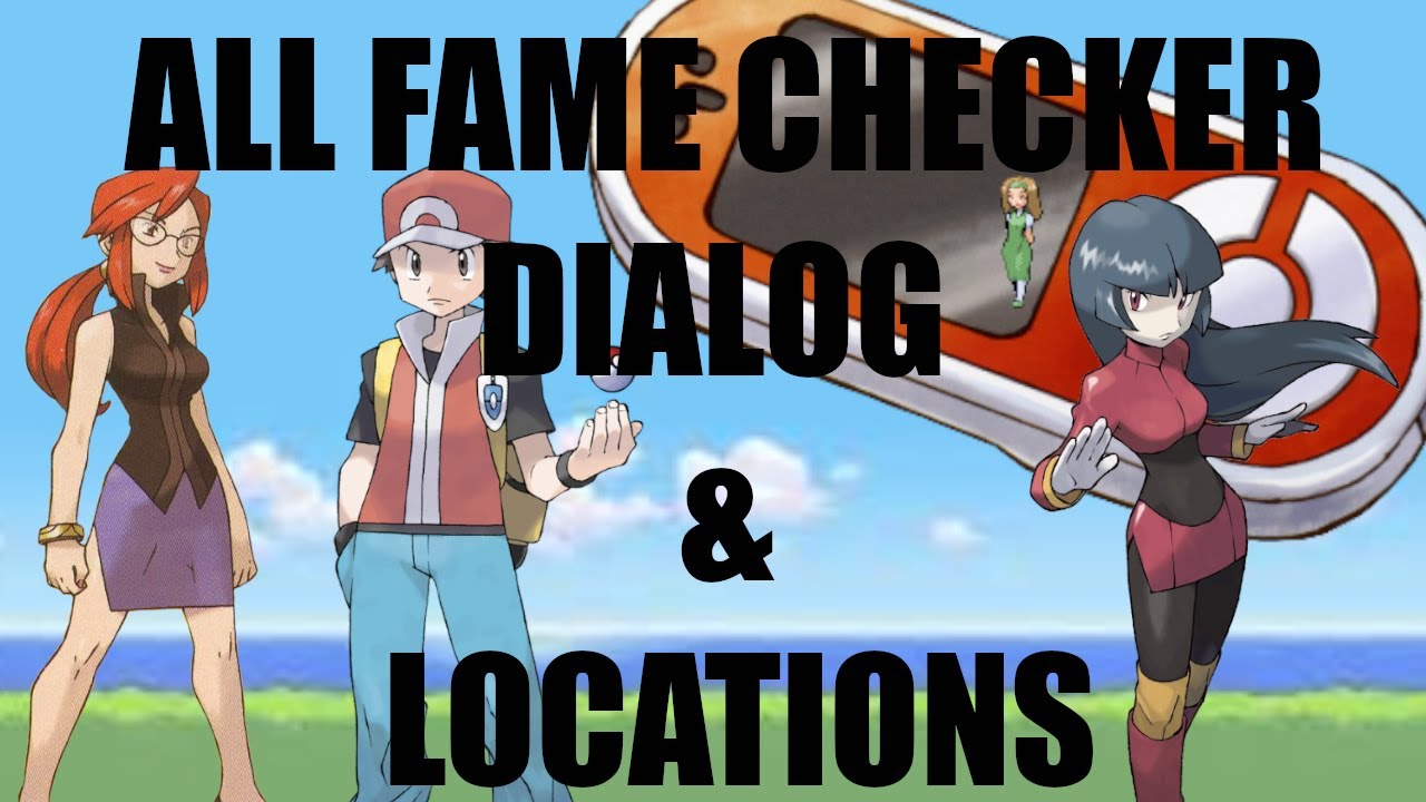 HOW TO GET ALL FAME CHECKER INFO IN POKEMON FIRERED AND LEAFGREEN (timestamps in description)