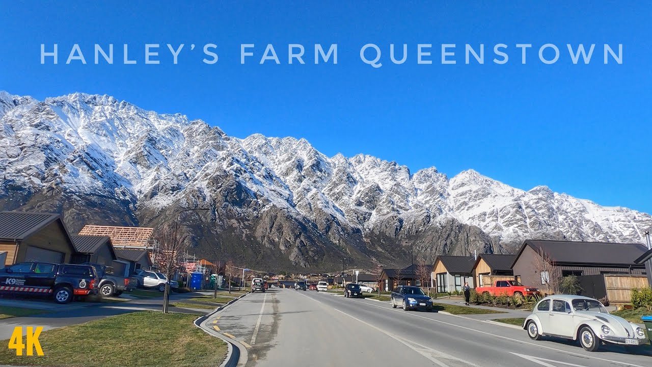 Queenstown Hanley's Farm Driving Tour Winter 2022 | Hanley's to Five Mile Shopping Centre | NZ 4K