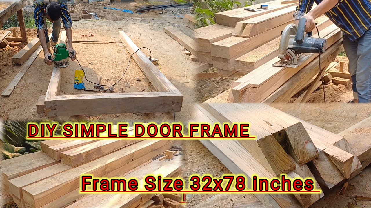 How to make a simple door frame || Diy wooden door frame ||darwaje chaukhat banane ka best tarika