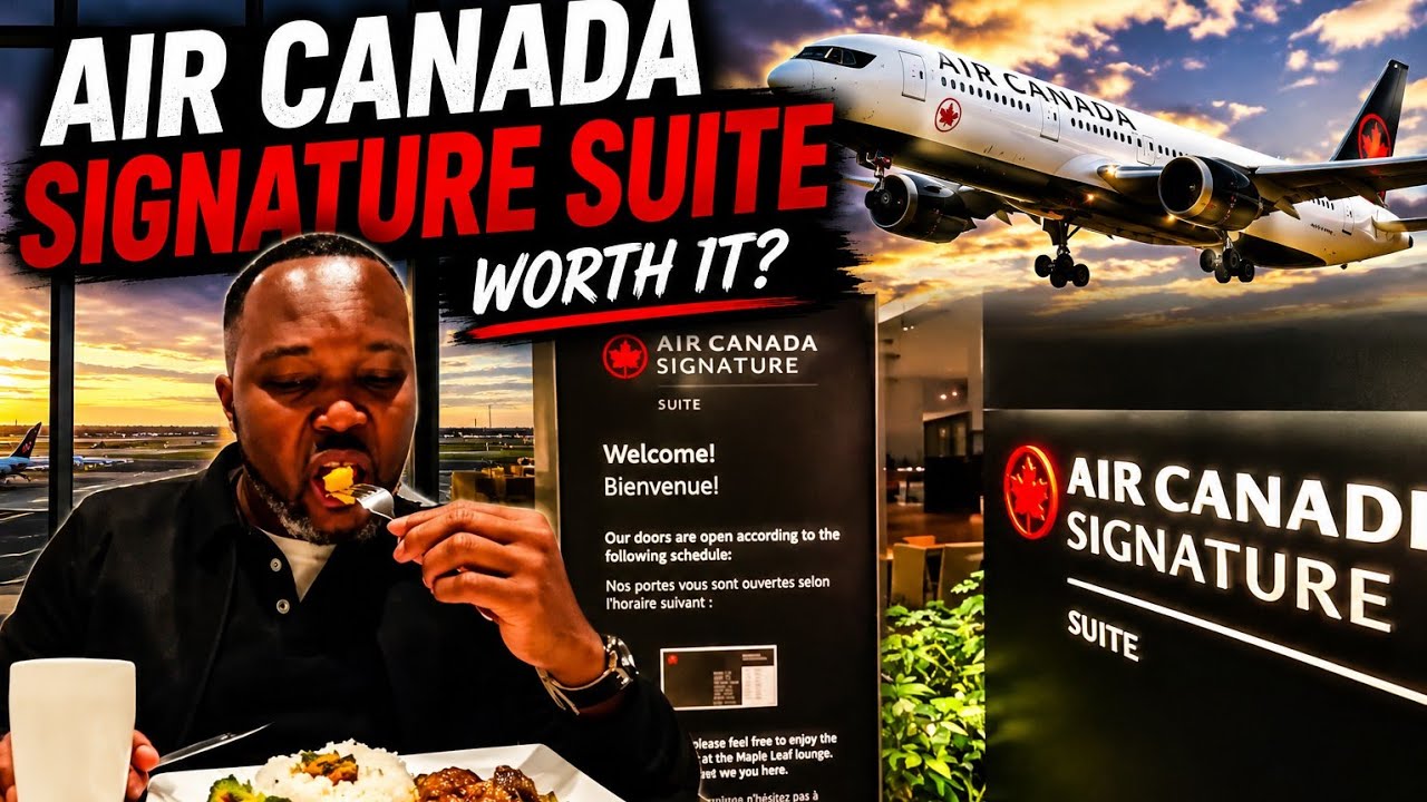 Air Canada Maple Leaf Lounge || 737 Business Class  Vancouver to Cancun #djdenzilltv 