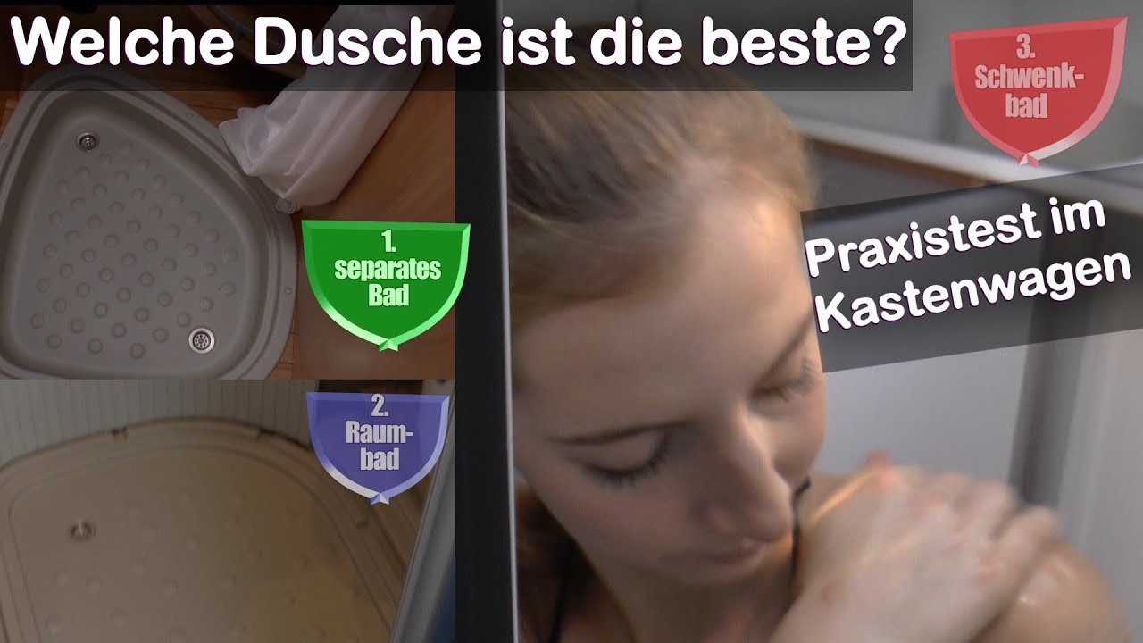 P&ouml;ssl Praxistest: Welche Dusche im Reisemobil ist besser?