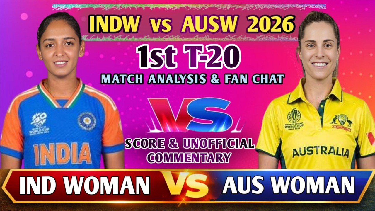 India Women vs Australia Women, 1st T20 Match 2026 | Fan chat & Match Analytics