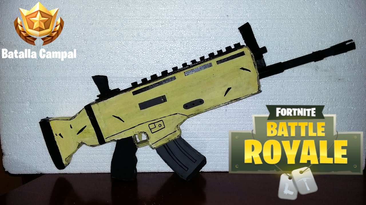 Cómo hacer la Scar Legendaria de Fortnite (+ Sorteo) - How to Make a Fortnite Scar