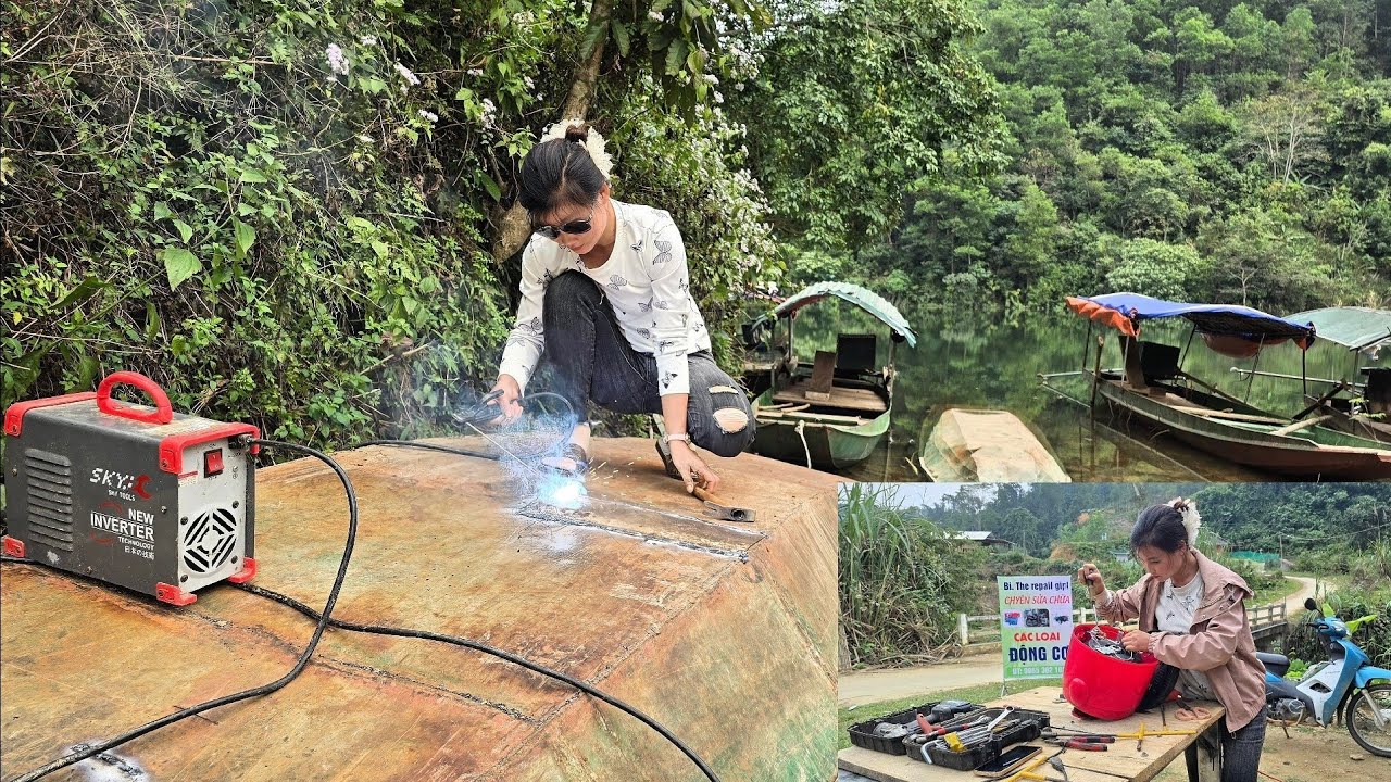 The girl found joy in restoring different types of engines. It was an enjoyable experience for Bi.
