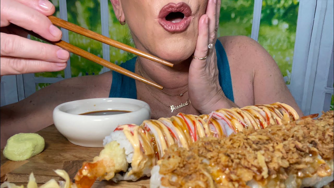 SUSHI 🥢 ASMR eating video