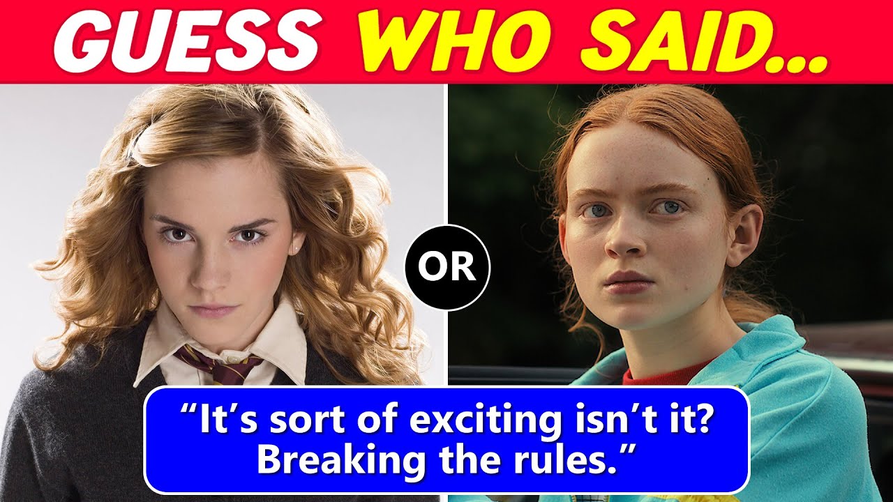 Guess Who Said It? | Stranger Things vs Harry Potter!