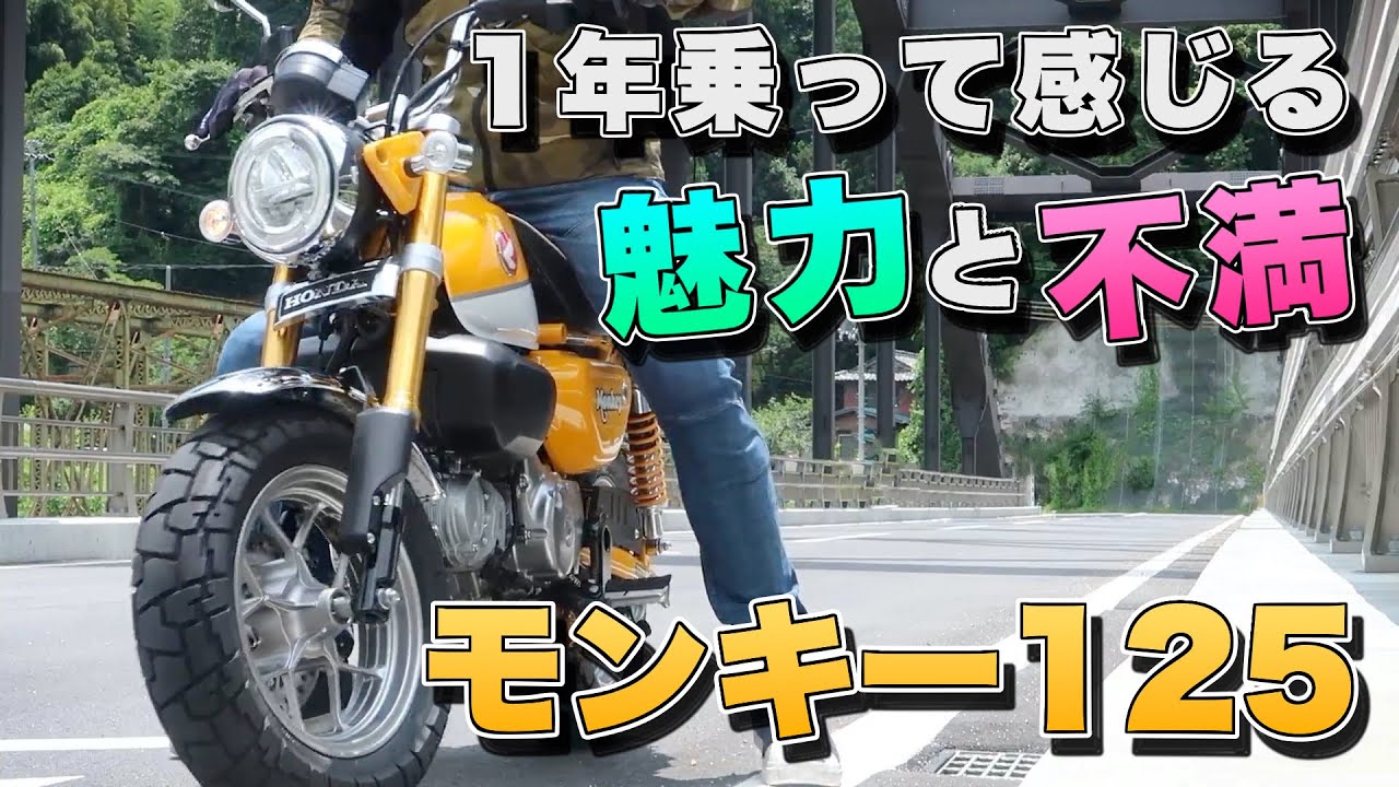 モンキー125に1年以上乗ってみて結局どうなの？その魅力と不満、車両紹介、カスタム内容紹介[インプレッション/レビュー]