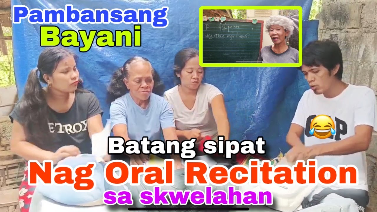 Batang sipat Nag Oral Recitation sa Skwelahan
