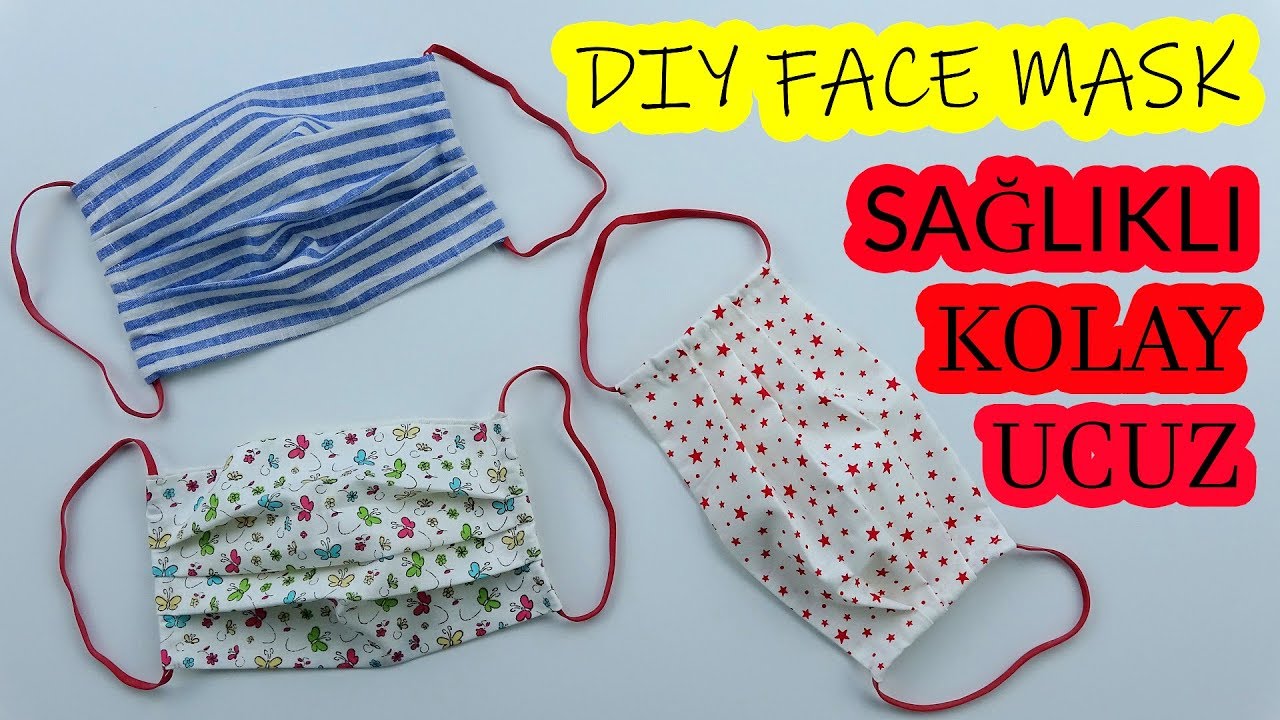 KENDİ MASKENİ KENDİN YAP! TEDBİR ALALIM (Maske Yapımı) / DIY Face Mask