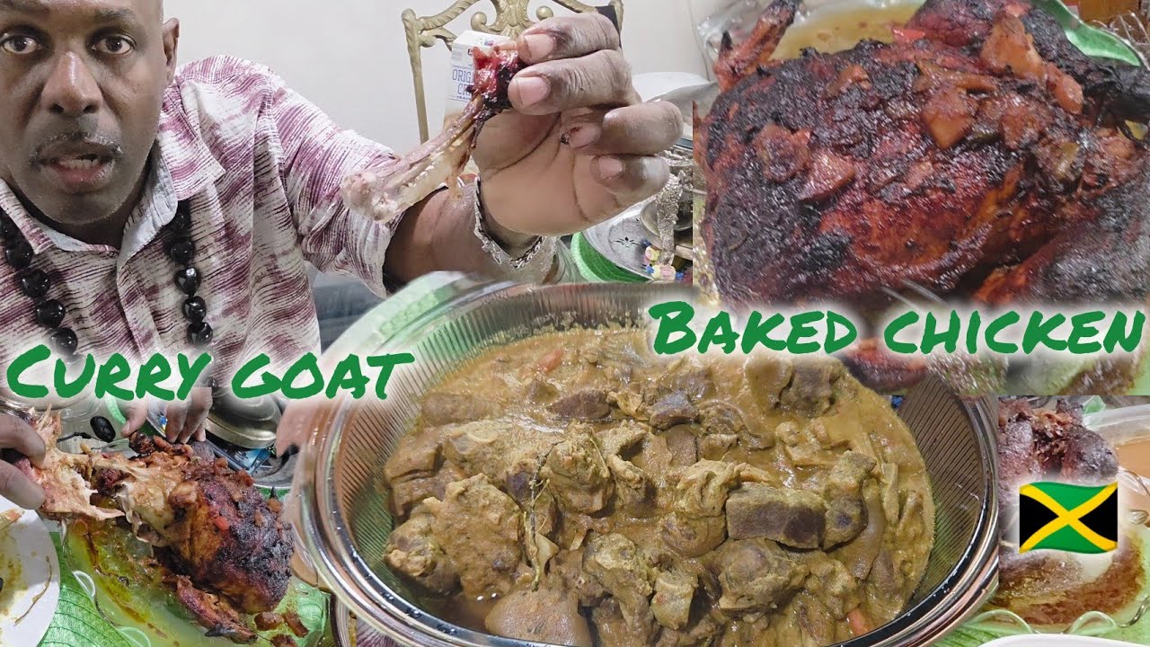 POV a Jamaican cooking Curry Goat & Baked Chicken for Christmas 🎄 