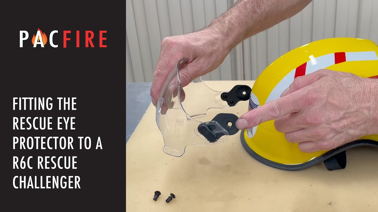 Fitting the Eye Protector to a R6C Rescue Challenger | Pac Fire