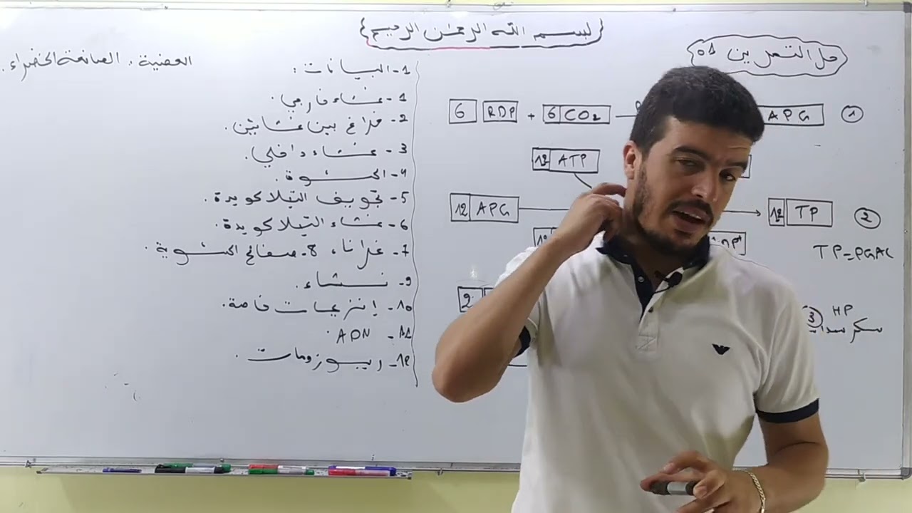 حل التمرين 1 في التركيب الضوئي #سلسلة_50_تمرين.