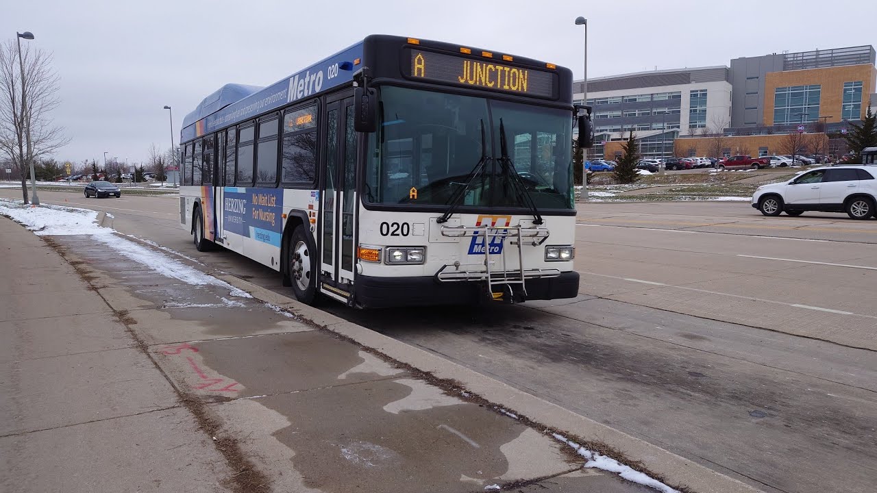 Ride On Madison Metro Transit 2014 Gillig Low Floor HEV 40' 020 On Route A2 to Watts Rd/Junction Rd