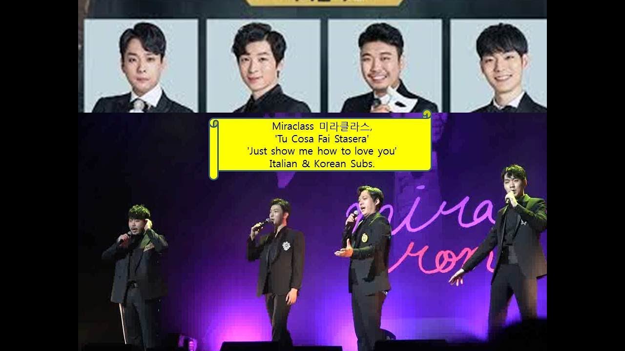 Miraclass미라클라스, 'Tu Cosa Fai Stasera', Italian & Korean Subs.가사번역자막버전, 'Fan Concert' (October 2018)