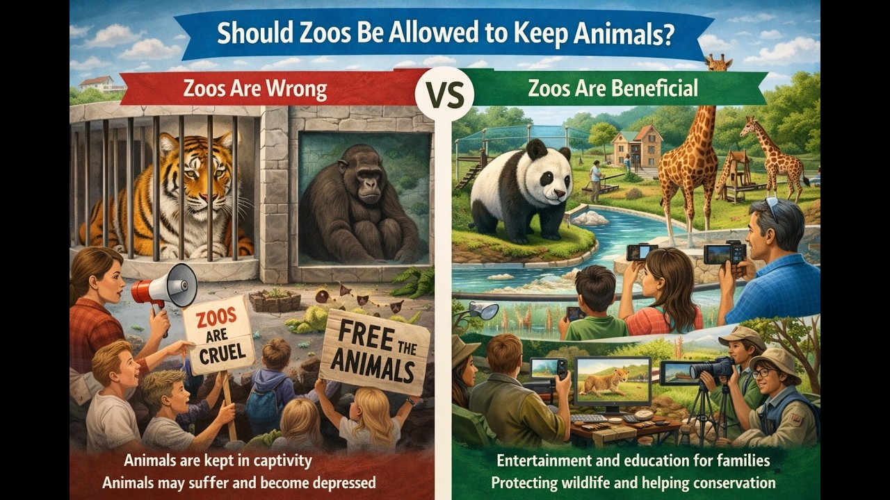 IELTS Writing -Task2 - Some people believe that it is wrong to keep animals in zoos