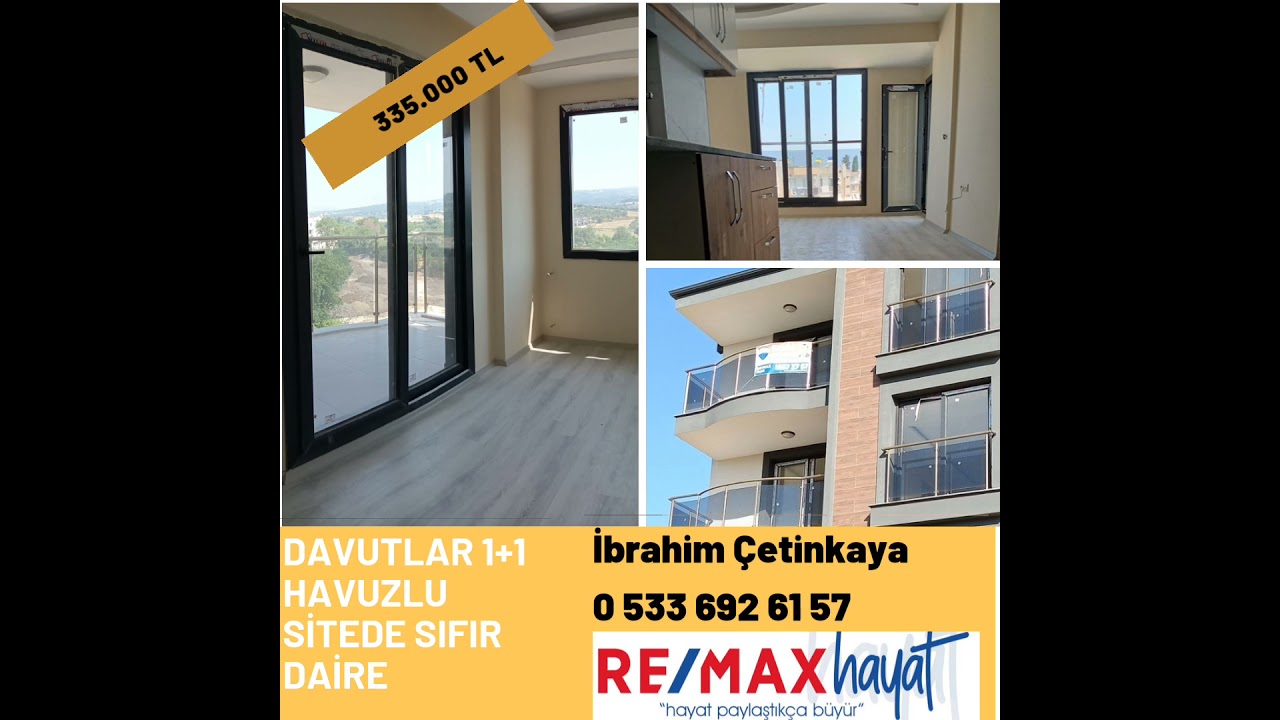 Kuşadası Davutlar 1+1 sıfır Havuzlu